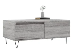Sale Mesa de centro | Mesa de apoio 90x50x36.5 cm derivados madeira sonoma Cinzento