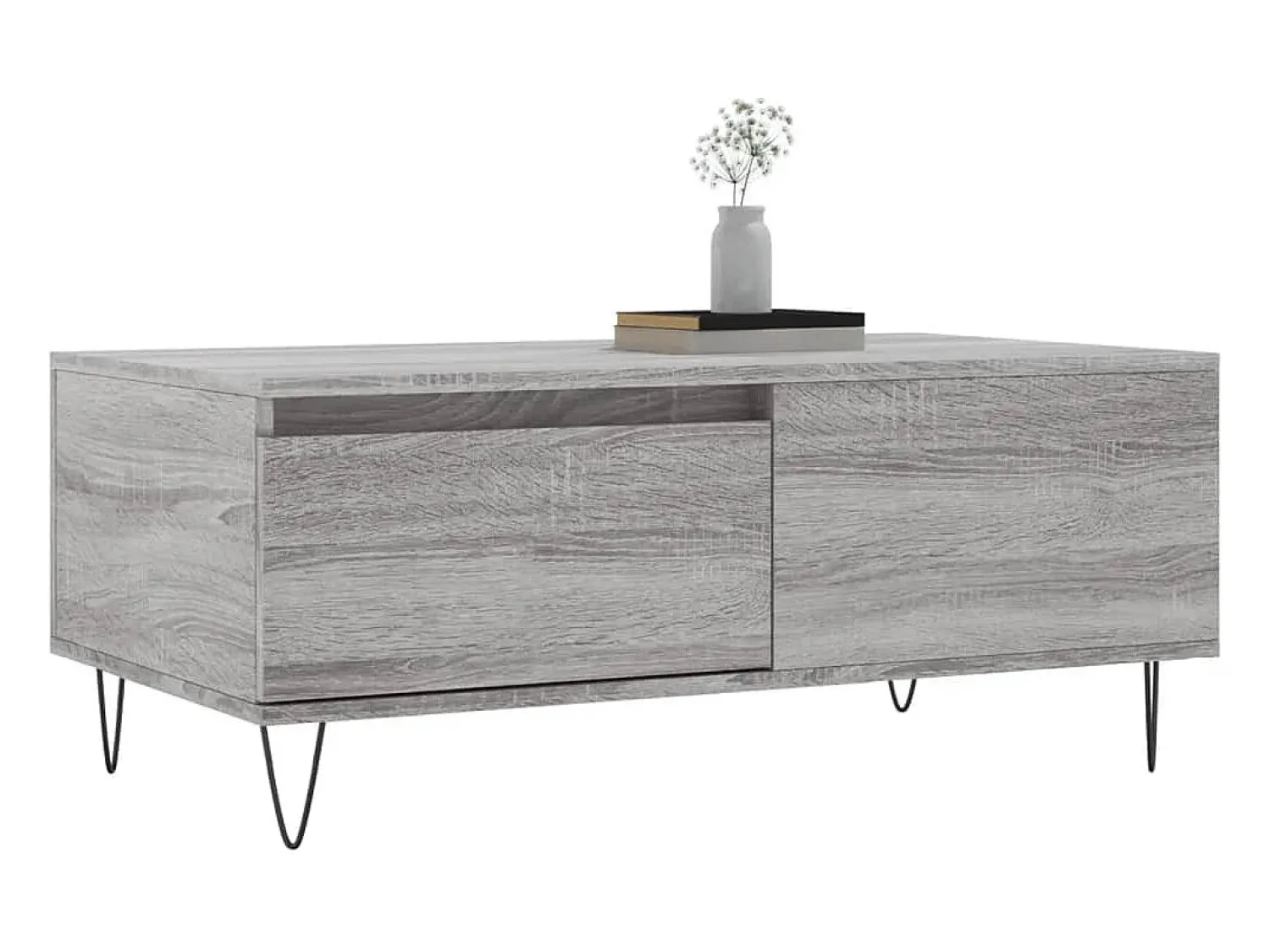 Sale Mesa de centro | Mesa de apoio 90x50x36.5 cm derivados madeira sonoma Cinzento