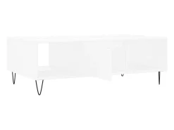 Mesa De Centro| Mesa de centro | Mesa de apoio 104x60x35 cm derivados de madeira Branco