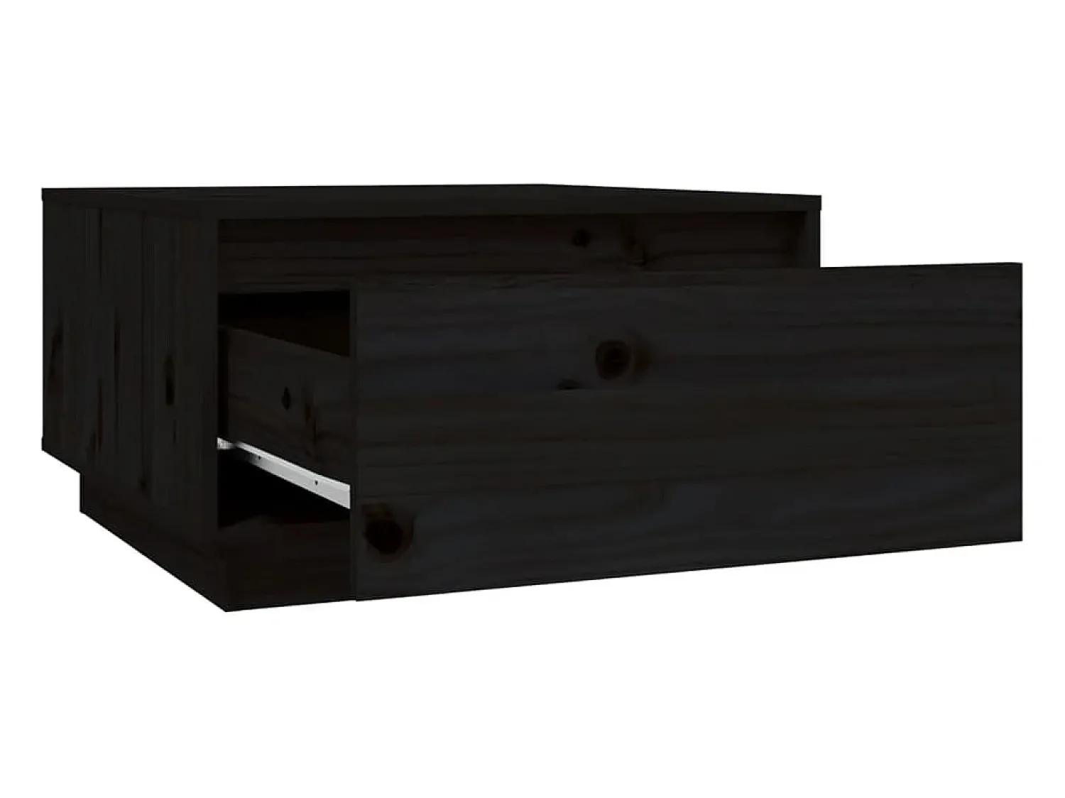 Mesa De Centro* Mesa de centro | Mesa de apoio 55x56x32 cm pinho maciço Preto