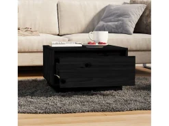 Mesa De Centro* Mesa de centro | Mesa de apoio 55x56x32 cm pinho maciço Preto
