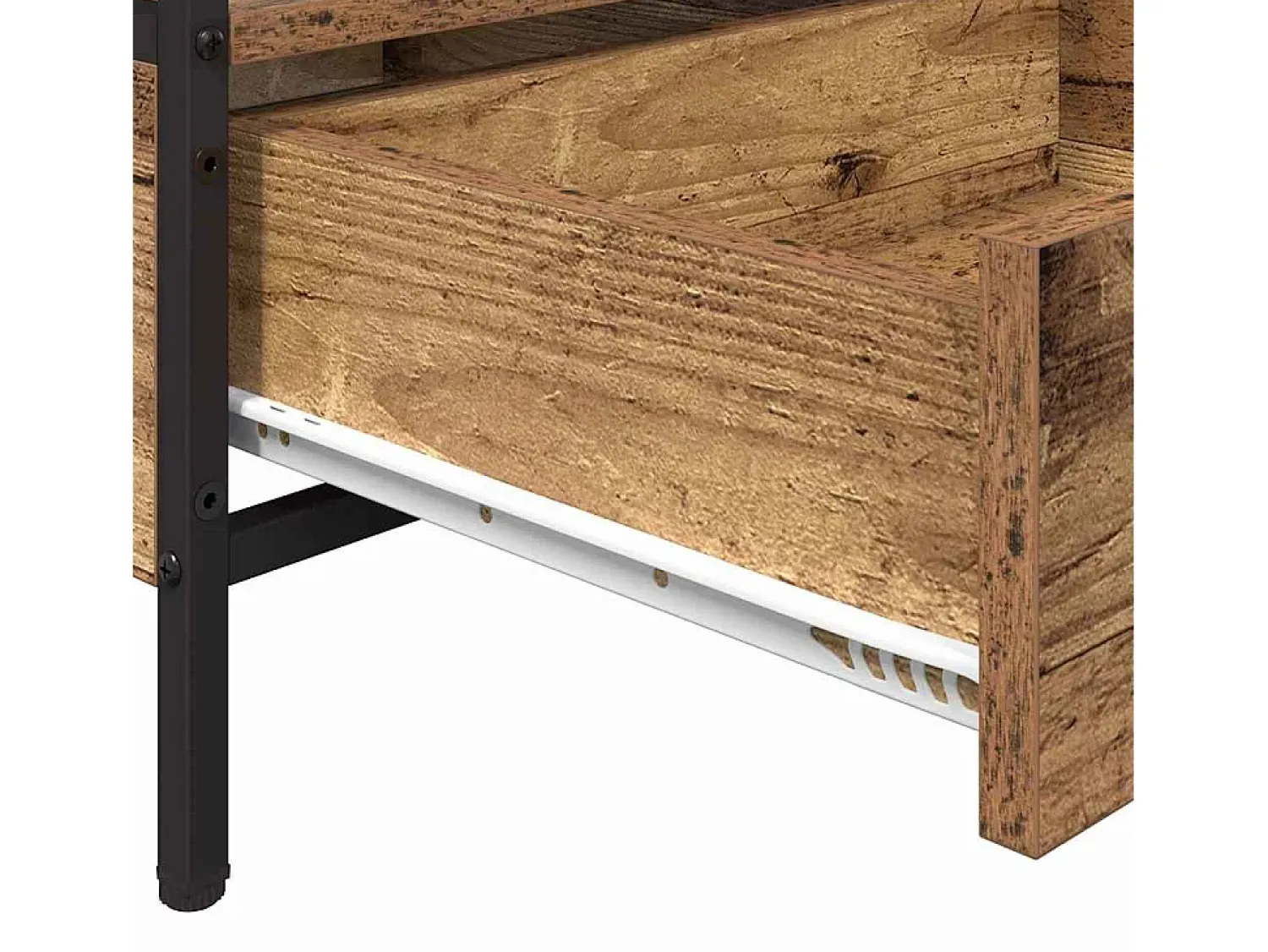 Mesa De Centro| Mesa de centro | Mesa de apoio with Drawer Madeira antiga 100x51x45 cm Castanho