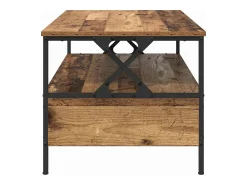 Mesa De Centro| Mesa de centro | Mesa de apoio with Drawer Madeira antiga 100x51x45 cm Castanho