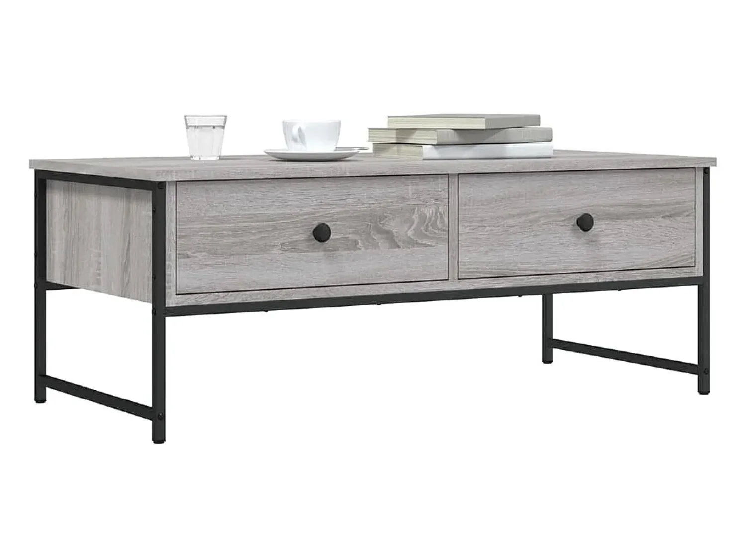 Mesa de centro | Mesa de apoio 101x49x39.5 cm derivados madeira sonoma^ Mesa De Centro