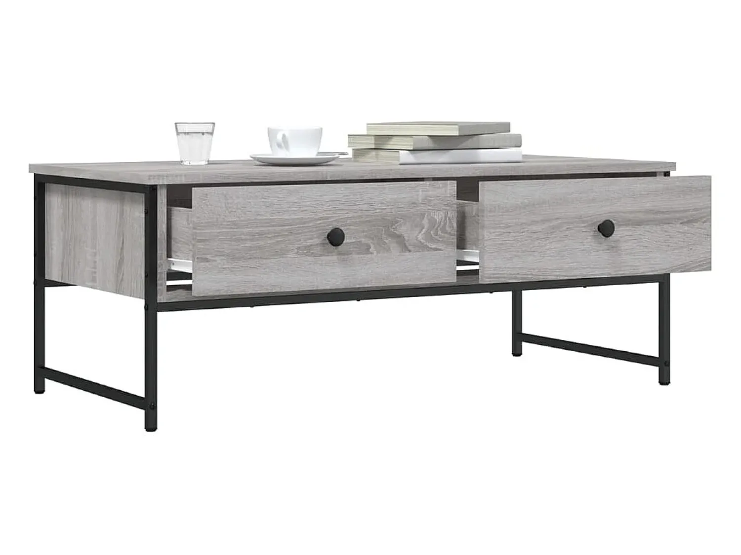 Mesa de centro | Mesa de apoio 101x49x39.5 cm derivados madeira sonoma^ Mesa De Centro