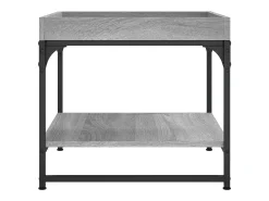 Mesa de centro | Mesa de apoio 49.5x49.5x45cm derivados de madeira cinza sonoma^ Mesa De Centro