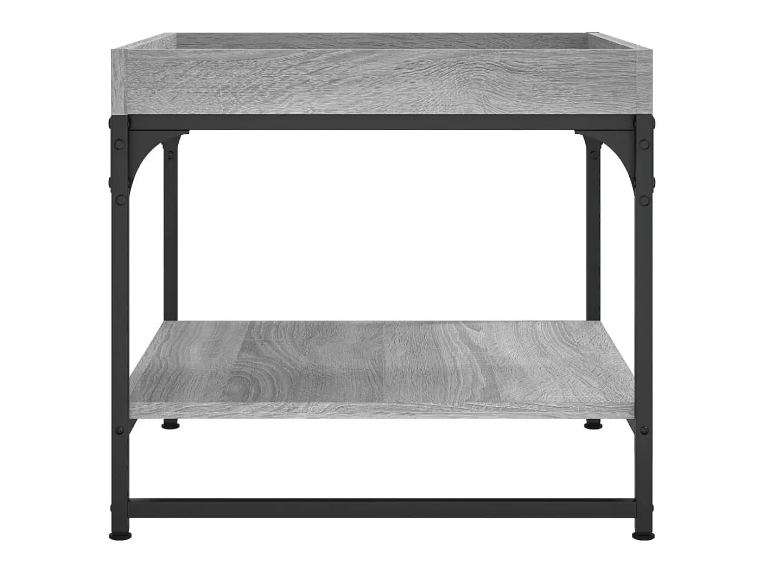 Mesa de centro | Mesa de apoio 49.5x49.5x45cm derivados de madeira cinza sonoma^ Mesa De Centro