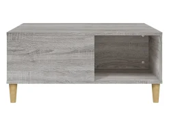 Hot Mesa de centro | Mesa de apoio 80x80x36.5 cm derivados madeira sonoma Cinzento