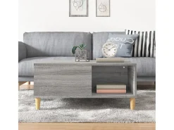 Hot Mesa de centro | Mesa de apoio 80x80x36.5 cm derivados madeira sonoma Cinzento