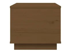 Best Mesa de centro | Mesa de apoio 40x50x35 cm madeira de pinho maciça -mel Castanho