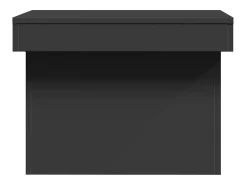 Mesa De Centro| Mesa de centro | Mesa de apoio 100x55x40 cm derivados de madeira Preto