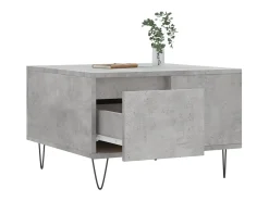 Mesa De Centro* Mesa de centro | Mesa de apoio 55x55x36.5 cm derivados madeira cimento Cinzento