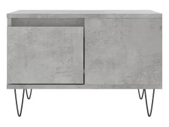 Mesa De Centro* Mesa de centro | Mesa de apoio 55x55x36.5 cm derivados madeira cimento Cinzento