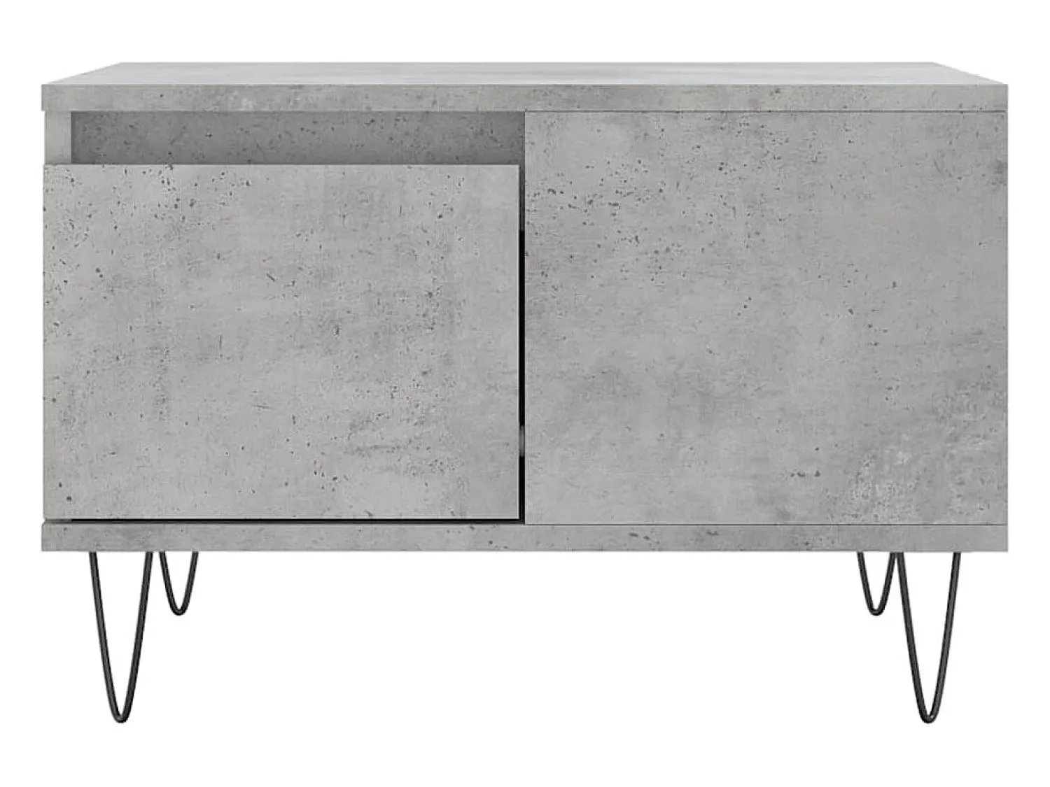 Mesa De Centro* Mesa de centro | Mesa de apoio 55x55x36.5 cm derivados madeira cimento Cinzento