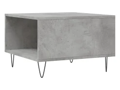 Mesa De Centro* Mesa de centro | Mesa de apoio 55x55x36.5 cm derivados madeira cimento Cinzento