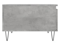 Mesa De Centro* Mesa de centro | Mesa de apoio 55x55x36.5 cm derivados madeira cimento Cinzento