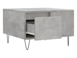 Mesa De Centro* Mesa de centro | Mesa de apoio 55x55x36.5 cm derivados madeira cimento Cinzento
