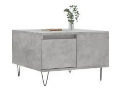 Mesa De Centro* Mesa de centro | Mesa de apoio 55x55x36.5 cm derivados madeira cimento Cinzento