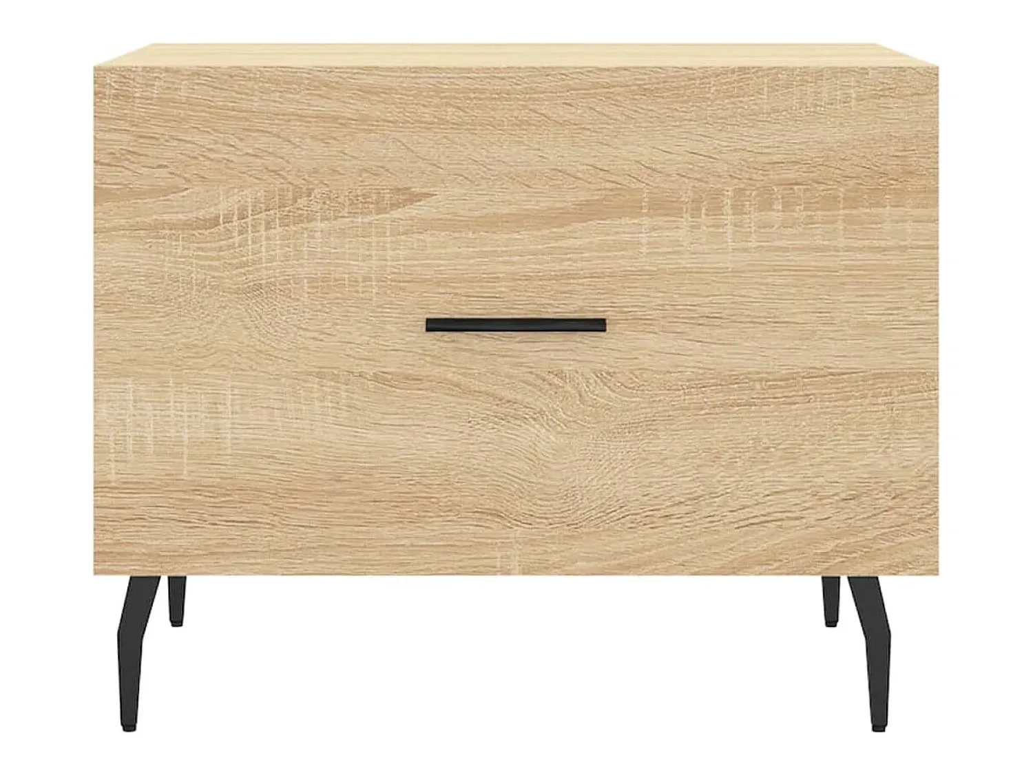 Mesa De Centro| Mesa de centro | Mesa de apoio 50x50x40 cm derivados de madeira carvalho sonoma Castanho