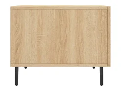 Mesa De Centro| Mesa de centro | Mesa de apoio 50x50x40 cm derivados de madeira carvalho sonoma Castanho