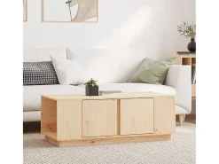 Mesa De Centro| Mesa de centro | Mesa de apoio | Mesa de café 110x50x40 cm pinho maciço Castanho