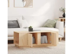 Mesa De Centro| Mesa de centro | Mesa de apoio | Mesa de café 110x50x40 cm pinho maciço Castanho