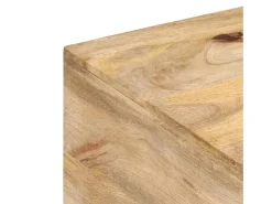 Discount Mesa de centro | Mesa de apoio | Mesa de café 67x67x45 cm madeira de mangueira maciça Castanho