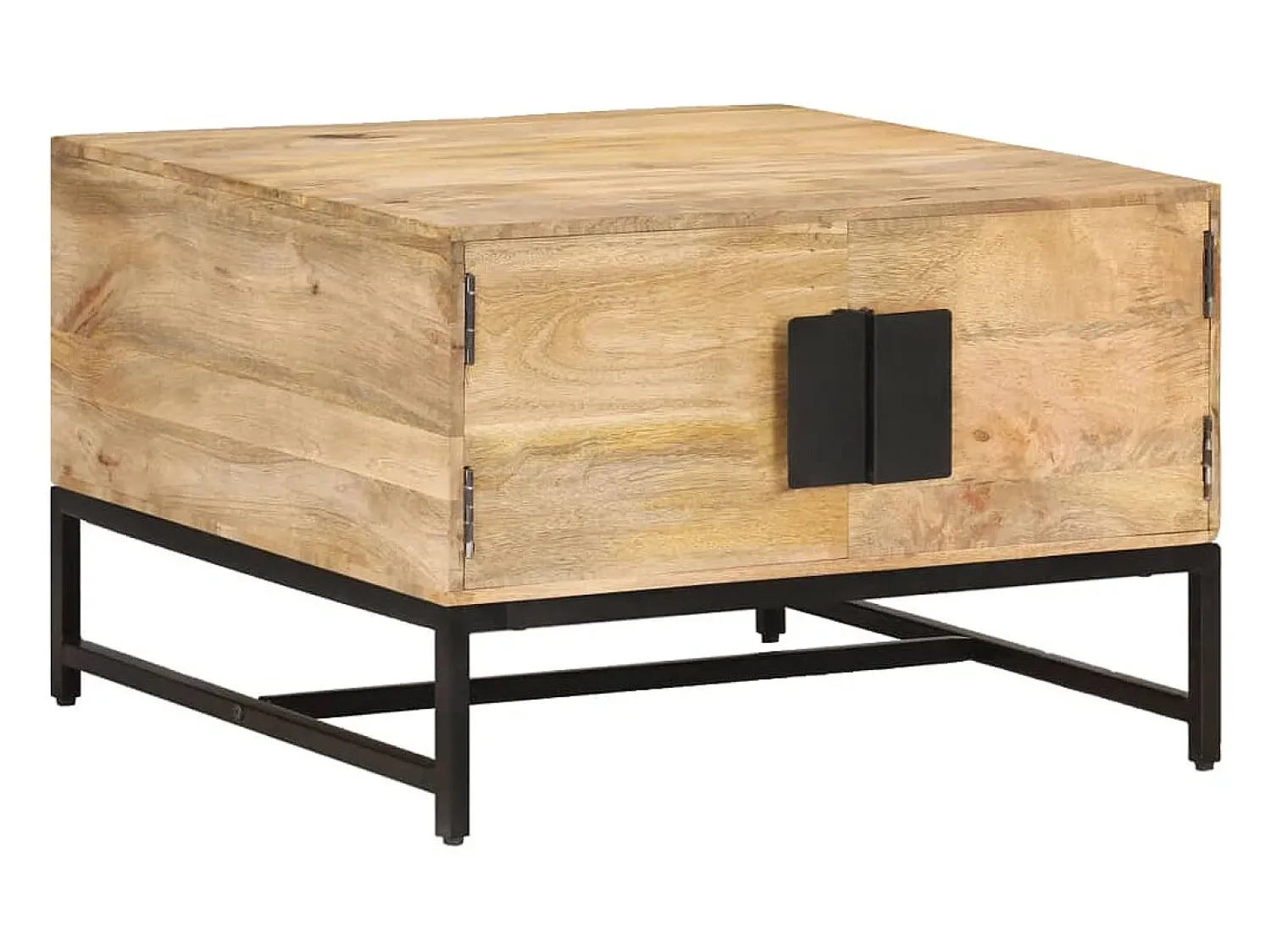 Discount Mesa de centro | Mesa de apoio | Mesa de café 67x67x45 cm madeira de mangueira maciça Castanho