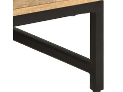 Discount Mesa de centro | Mesa de apoio | Mesa de café 67x67x45 cm madeira de mangueira maciça Castanho