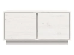 Mesa De Centro* Mesa de centro | Mesa de apoio 80x50x40 cm madeira de pinho maciça Branco