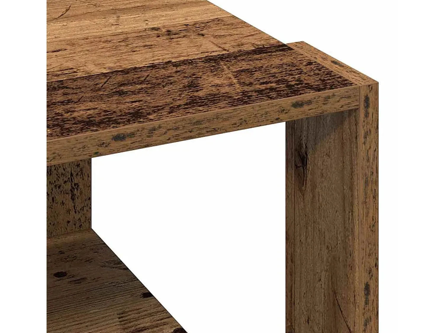 Mesa de centro | Mesa de apoio Madeira antiga 51.5x51.5x30 cm^ Mesa De Centro