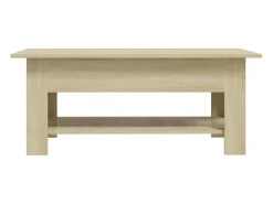 Mesa de centro | Mesa de apoio 102x55x42 cm madeira processada carvalho sonoma^ Mesa De Centro