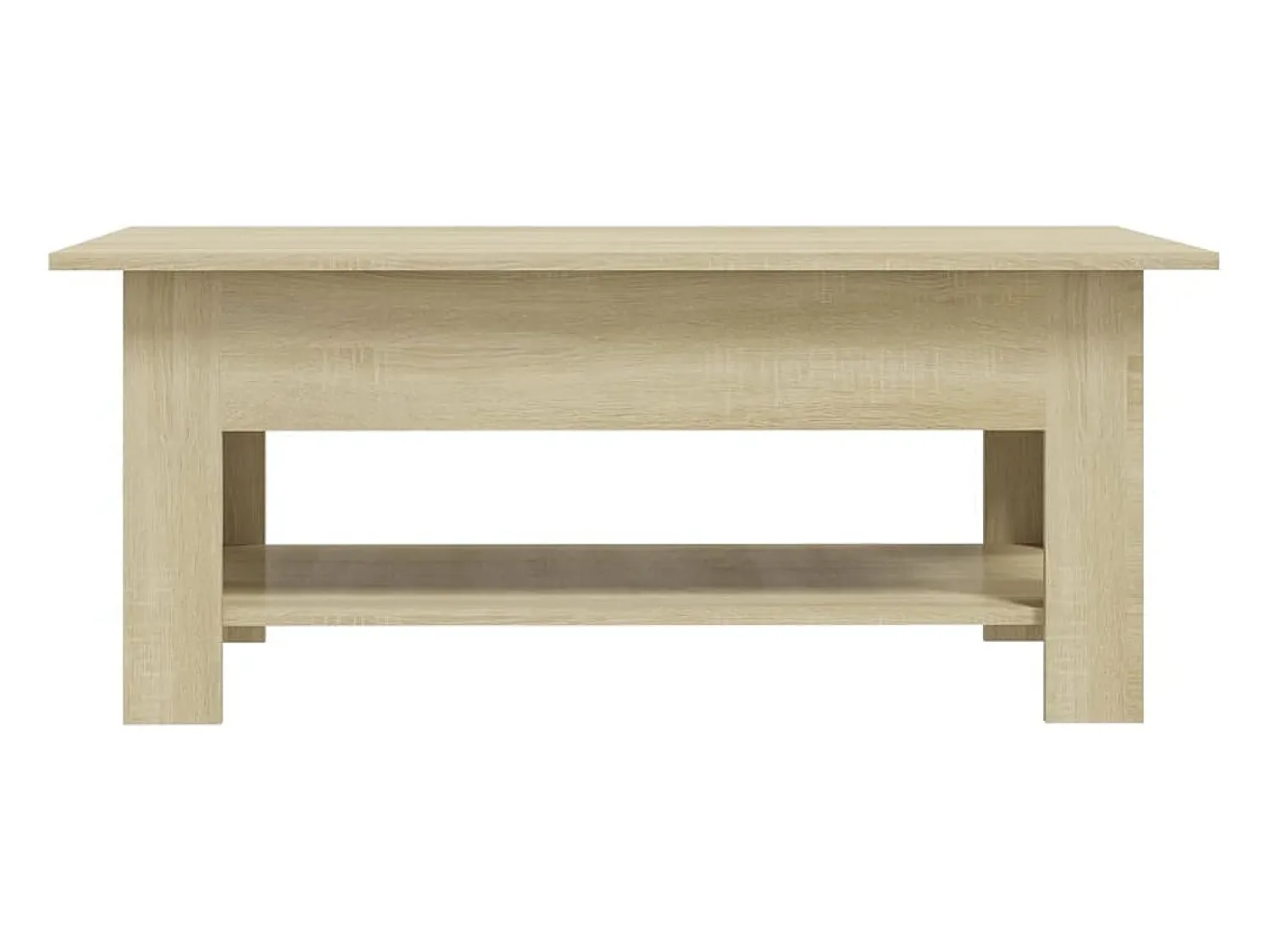 Mesa de centro | Mesa de apoio 102x55x42 cm madeira processada carvalho sonoma^ Mesa De Centro