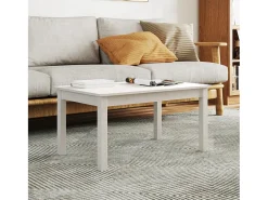 Online Mesa de centro | Mesa de apoio 80x50x40 cm madeira de pinho maciça Branco