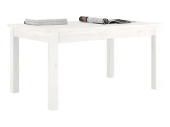 Online Mesa de centro | Mesa de apoio 80x50x40 cm madeira de pinho maciça Branco