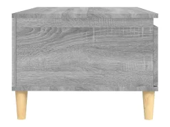 Mesa De Centro* Mesa de centro | Mesa de apoio 90x50x36.5 cm derivados madeira sonoma Cinzento
