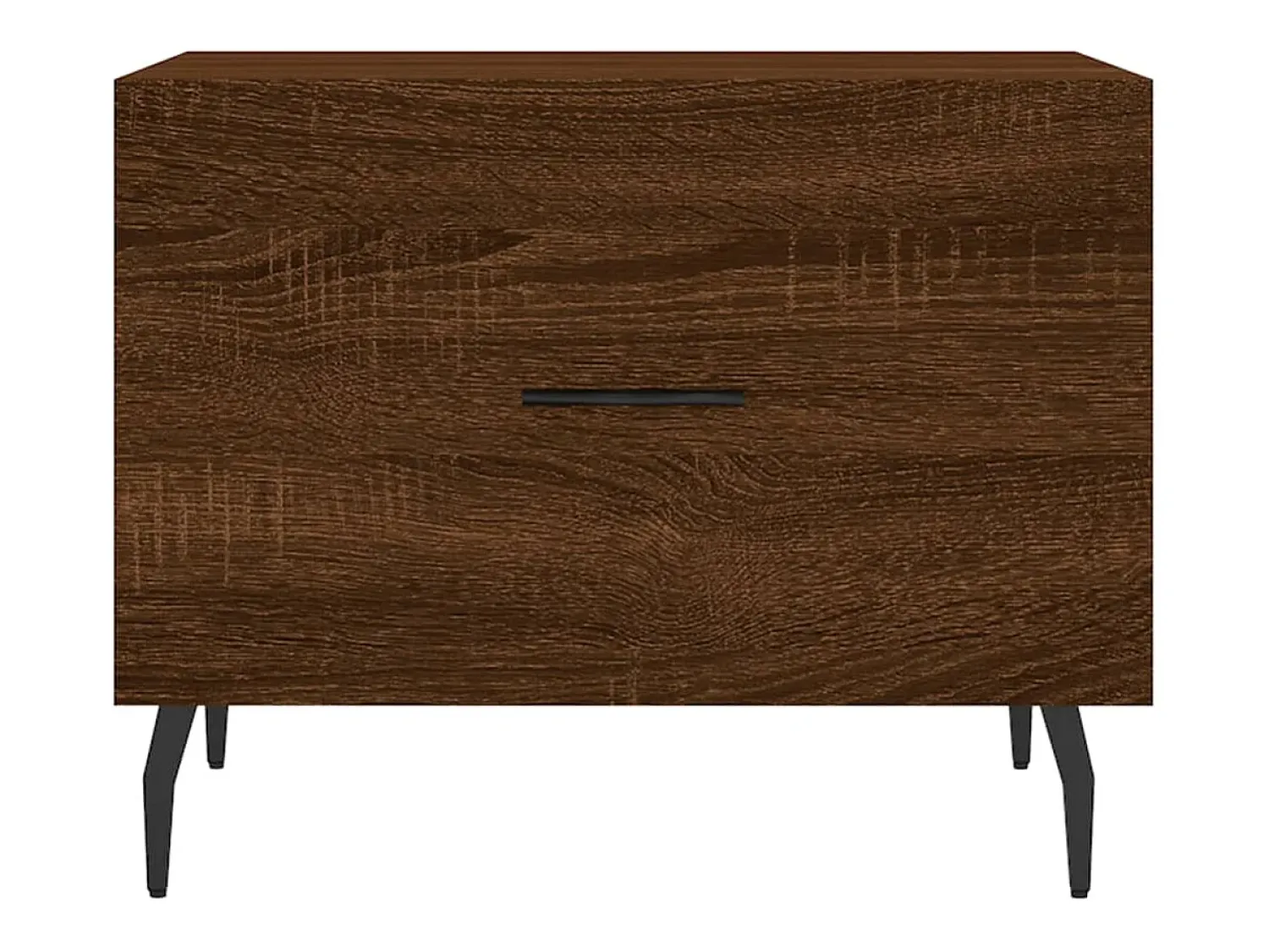 Mesa De Centro| Mesa de centro | Mesa de apoio 50x50x40 cm derivados madeira carvalho Castanho