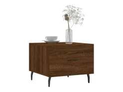 Mesa De Centro| Mesa de centro | Mesa de apoio 50x50x40 cm derivados madeira carvalho Castanho