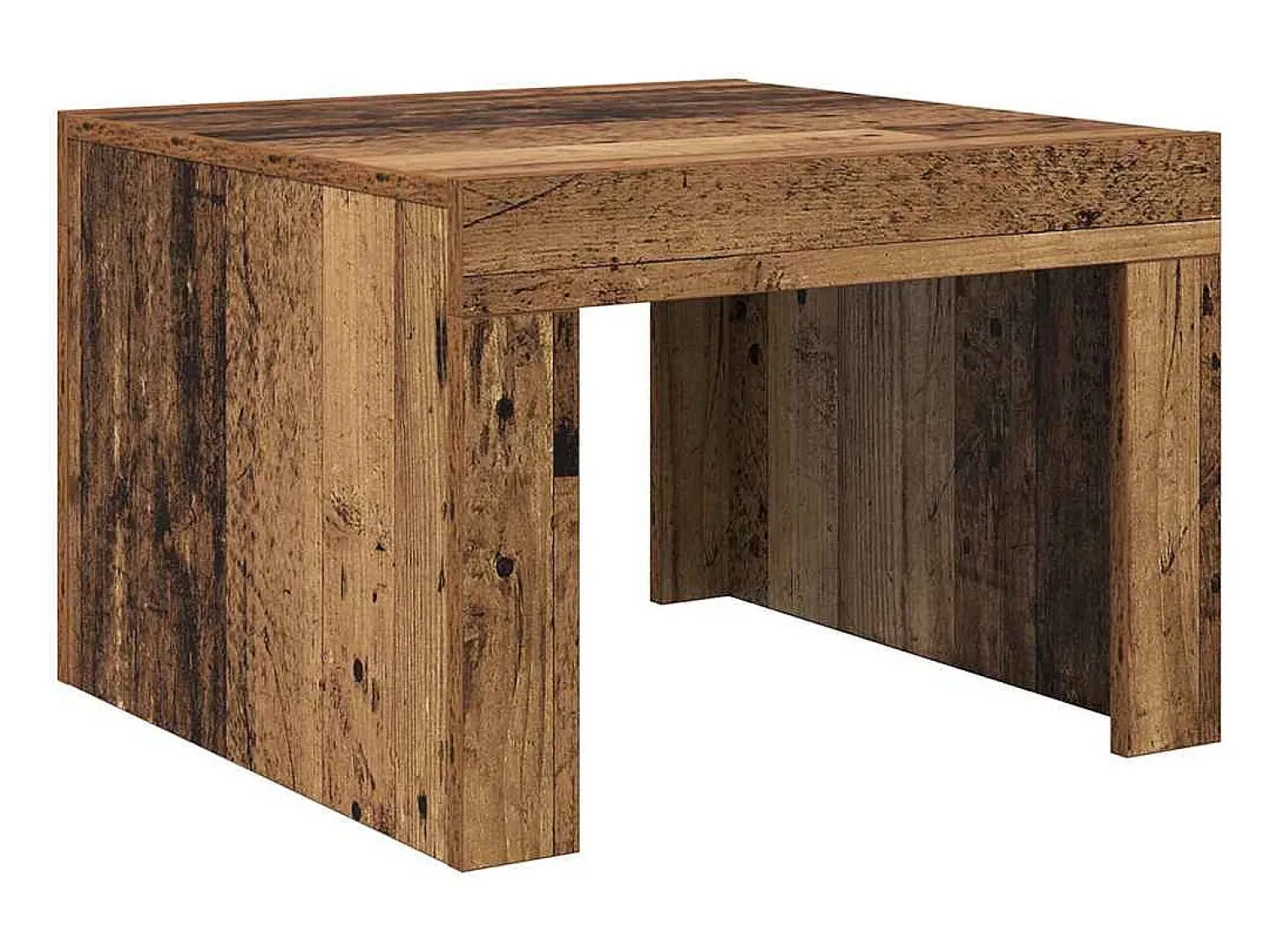 New Mesa de centro | Mesa de apoio Madeira antiga Madeira processada Castanho