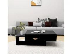 Mesa de centro | Mesa de apoio 105x55x32 cm derivados de madeira^ Mesa De Centro