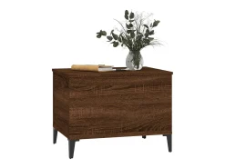 Mesa de centro | Mesa de apoio 60x44.5x45 cm derivados madeira carvalho^ Mesa De Centro