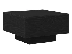 New Mesa de centro | Mesa de apoio Carvalho 55x55x31 cm Preto