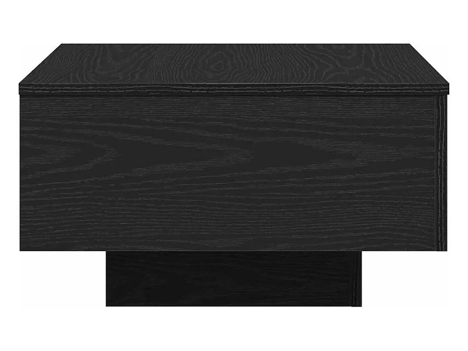 New Mesa de centro | Mesa de apoio Carvalho 55x55x31 cm Preto