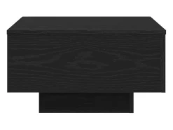 New Mesa de centro | Mesa de apoio Carvalho 55x55x31 cm Preto