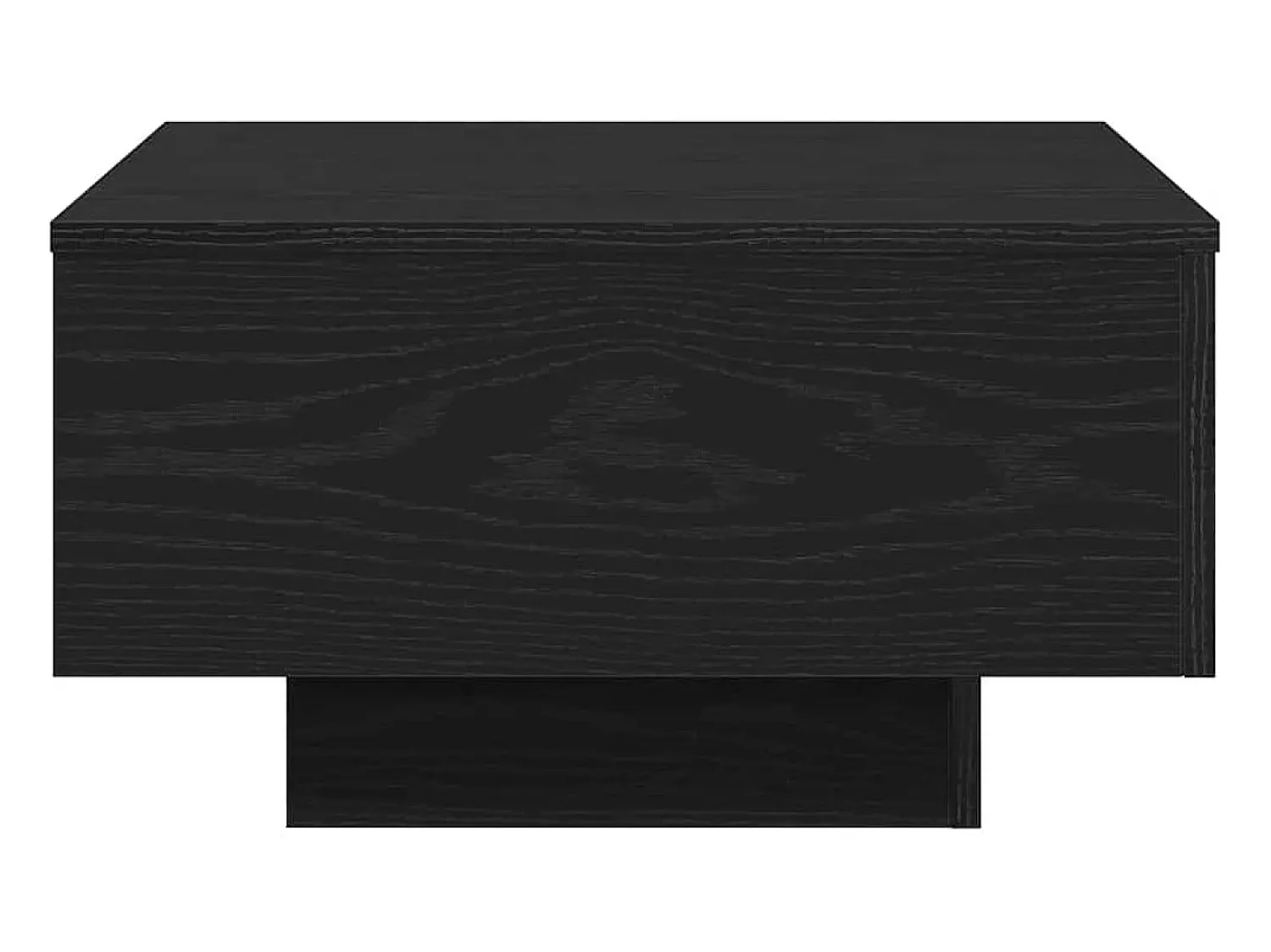 New Mesa de centro | Mesa de apoio Carvalho 55x55x31 cm Preto