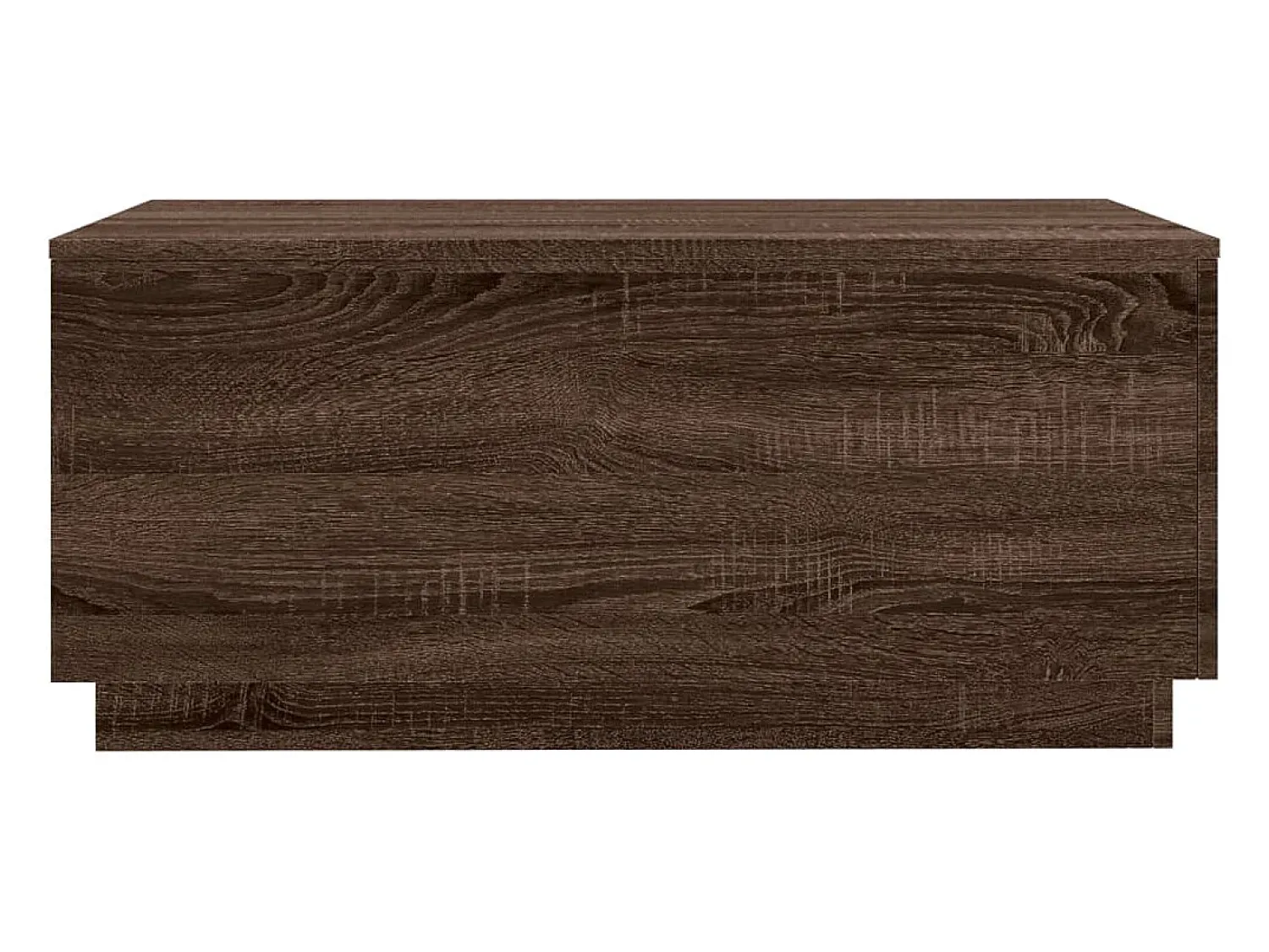 Mesa De Centro* Mesa de centro | Mesa de apoio com luzes LED 90x50x40 cm carvalho Castanho