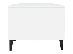 Mesa De Centro| Mesa de centro | Mesa de apoio 102x50x40 cm madeira processada Branco