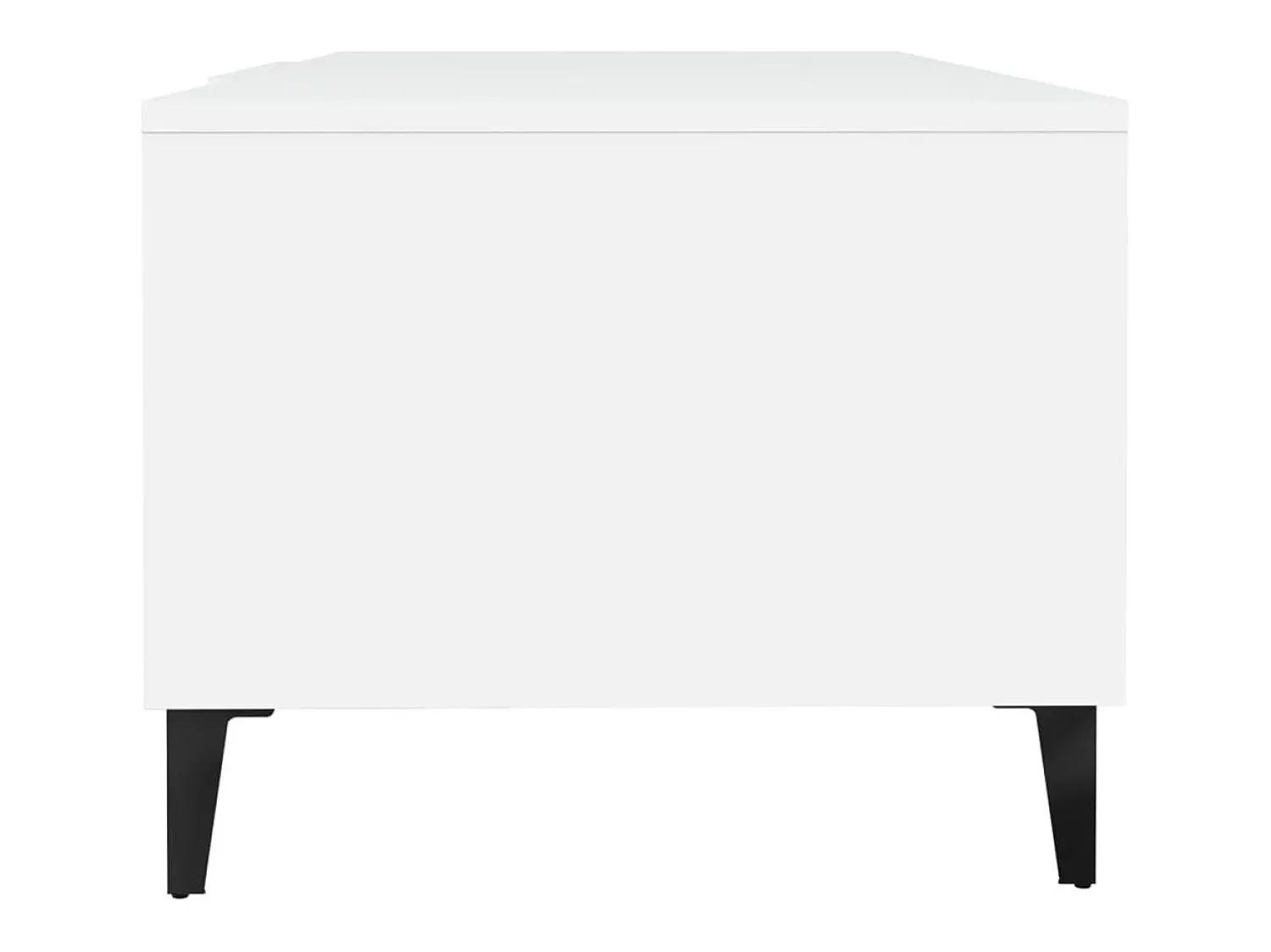 Mesa De Centro| Mesa de centro | Mesa de apoio 102x50x40 cm madeira processada Branco