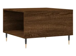 Mesa De Centro| Mesa de centro | Mesa de apoio 55x55x36.5cm derivados madeira carvalho Castanho