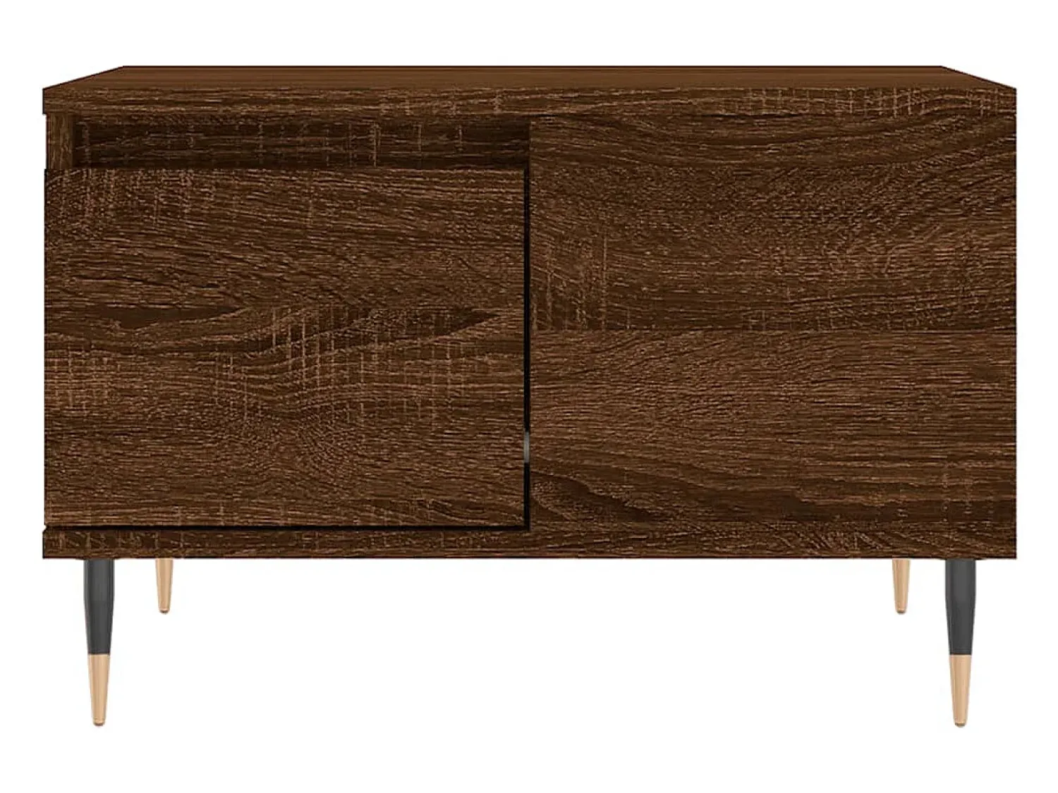 Mesa De Centro| Mesa de centro | Mesa de apoio 55x55x36.5cm derivados madeira carvalho Castanho